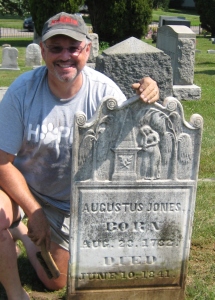 Jim Jones at Augustus Jones Gravestone